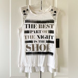 Guess Embellished Best Show Tee - White